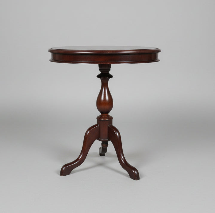 КРЪГЛА ПОМОЩНА МАСИЧКА/WINE TABLE/ ОТ МАСИВЕН МАХАГОН