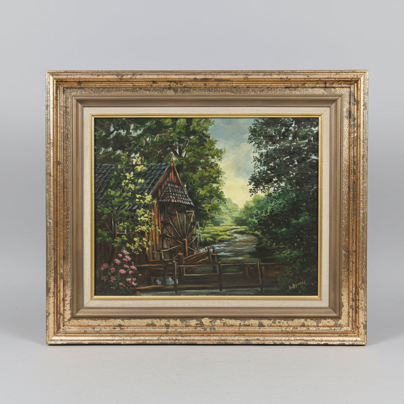 Белгийско художествено изкуство от Freddy Baeten (Belgian Fine Art by Freddy Baeten) – Романтична сцена край река – Mid-range Shot