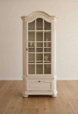 ВИНТИДЖ ВИТРИНА ОТ МАСИВЕН ДЪБ – Холандски класицизъм (1960–1980 г.)