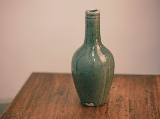 CERAMIC DECORATIVE BOTTLE