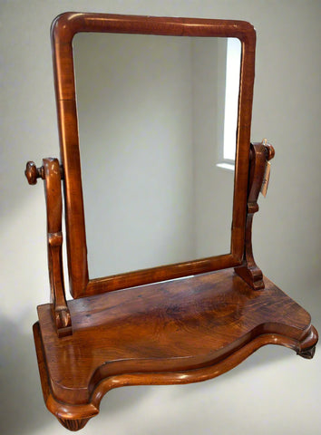 Антично викторианско огледало от орех, Англия, около 1860–1880 г.