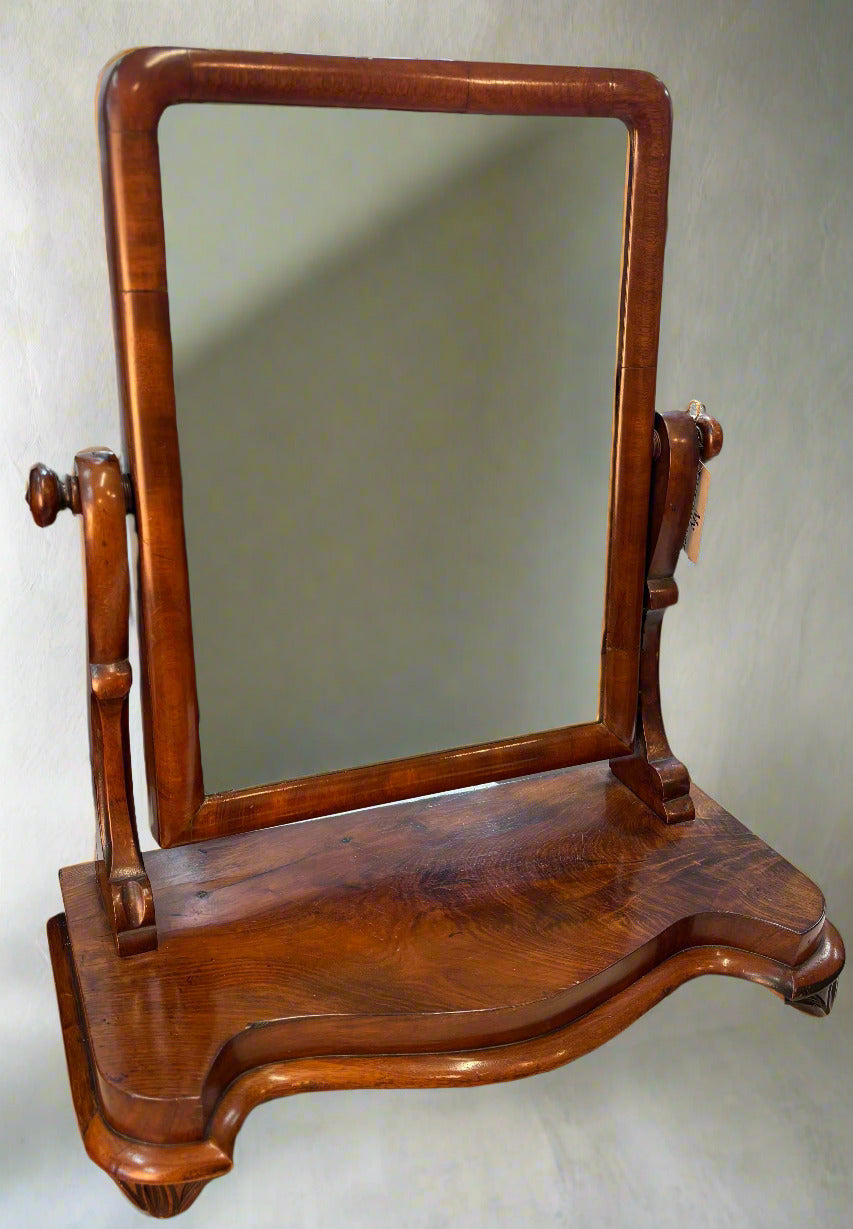 Антично викторианско огледало от орех, Англия, около 1860–1880 г.