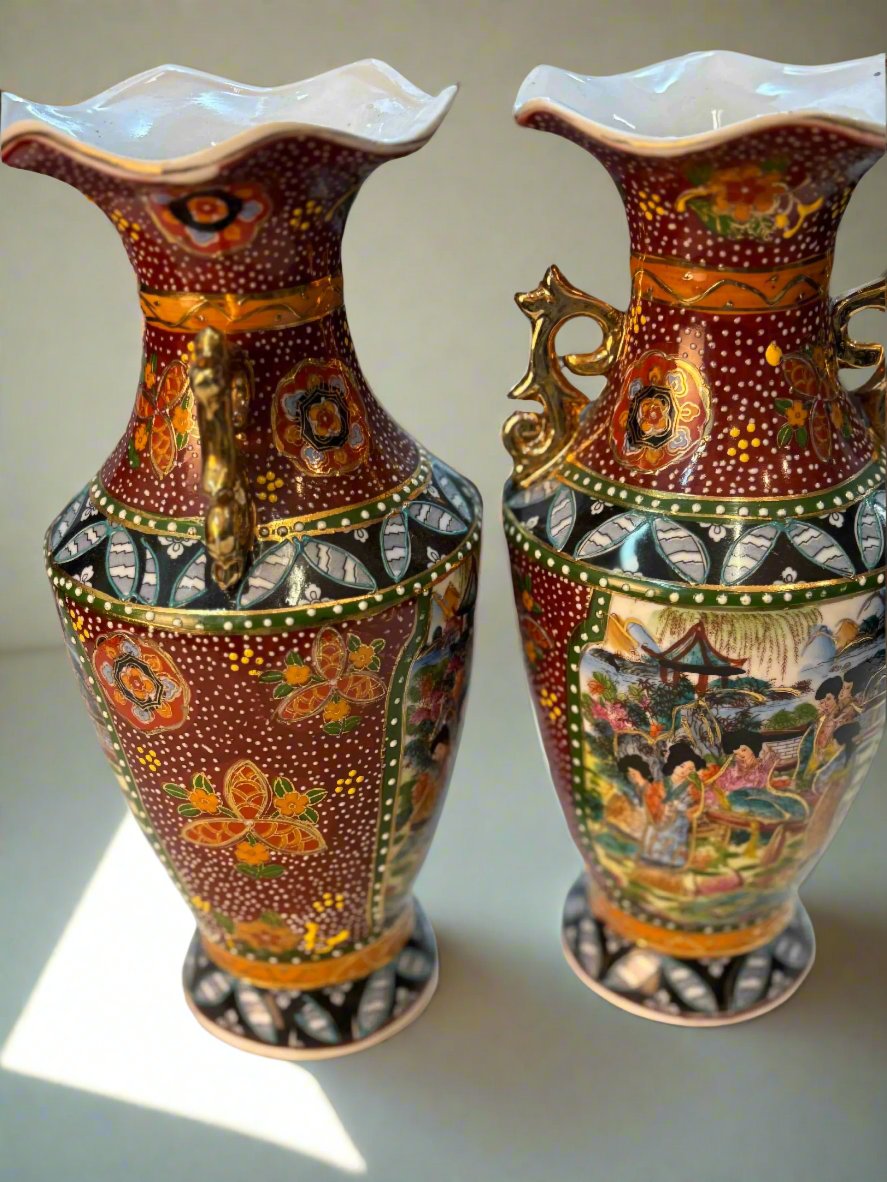 КОМПЛЕКТ КИТАЙСКИ ПОРЦЕЛАНОВИ ВАЗИ