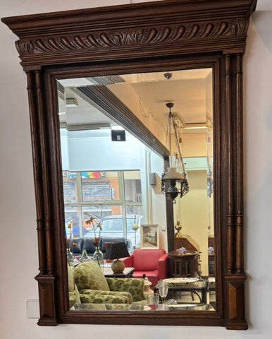 ГОЛЯМО ОГЛЕДАЛО ОТ ДЪБ В СТИЛ АНРИ II