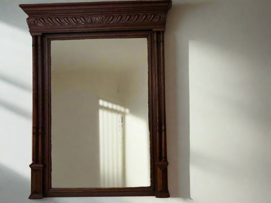 ГОЛЯМО ОГЛЕДАЛО ОТ ДЪБ В СТИЛ АНРИ II