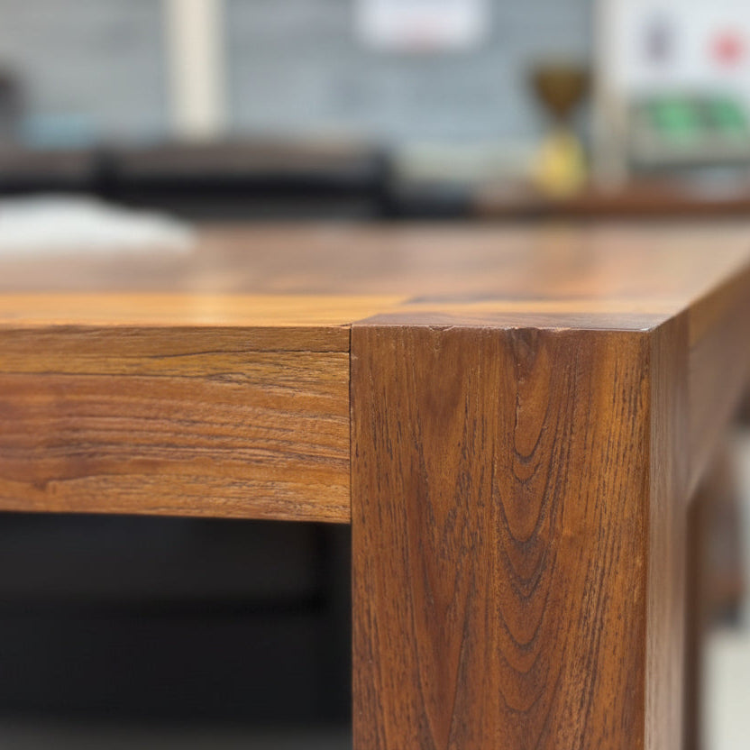 Профил и дебелина на плот от масивно дърво (Solid Wood Table Top Edge Detail) - Acacia/Mango Wood Texture