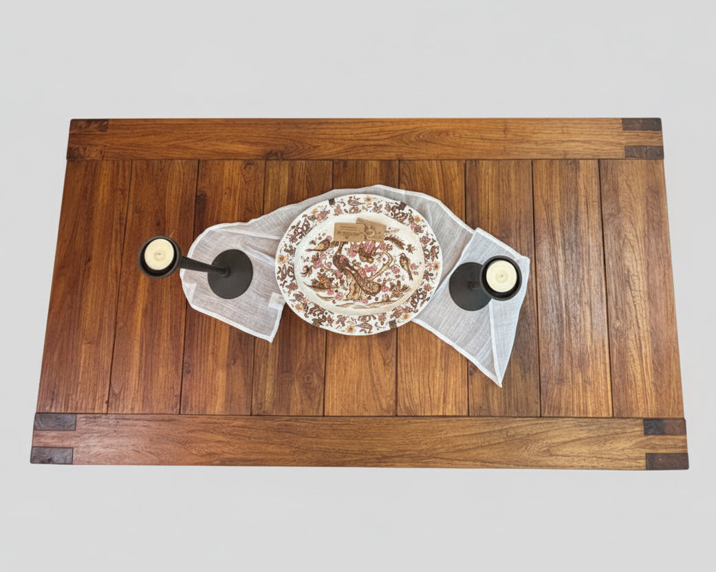 Декорирана рустикална маса за хранене (Decorated Rustic Dining Table Centerpiece) - Interior Design Idea