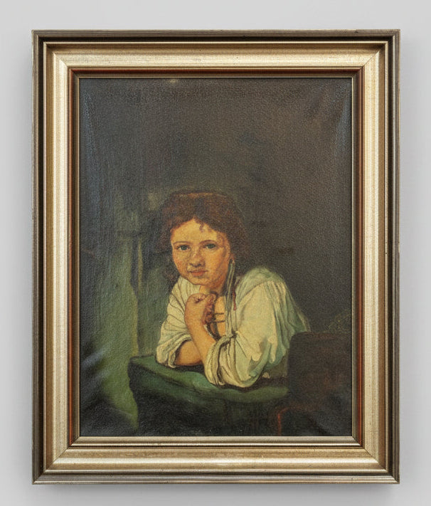 РЕПРОДУКЦИЯ НА „МОМИЧЕ НА ПРОЗОРЕЦА“/„КУХНЕНСКАТА ПРИСЛУЖНИЦА“/ РЕМБРАНД-МАСЛО