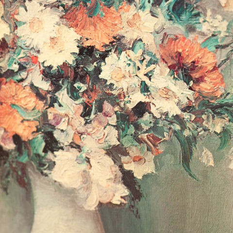 EMBOSSED PRINT PAINTING BOUQUET DE FLEURS - MARCEL DIFF