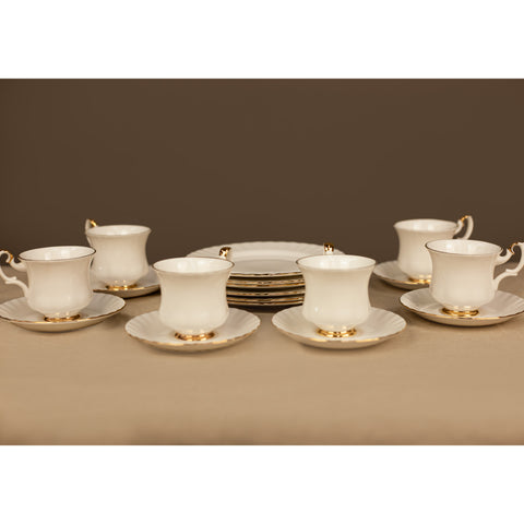 Луксозен английски сервиз за следобеден чай (Luxury English Afternoon Tea Set) – Модел Val D'or от 1960 г. – Complete Collection View