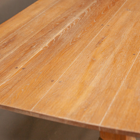 Текстура на плот от естествен светъл дъб (Natural Light Oak Wood Grain Texture) – Реновирана повърхност – Macro View
