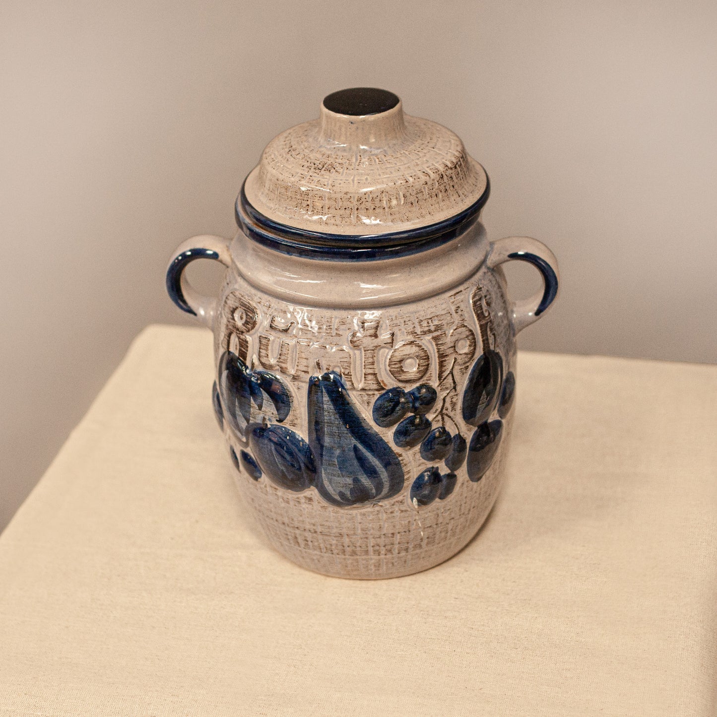 Немско керамично гърне за Румтопф 30 см (Traditional German Rumtopf Pot) – Ръчно изработена керамика – Top View