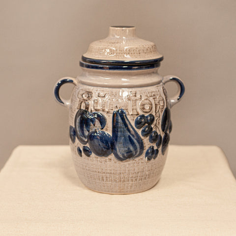 Немско керамично гърне за Румтопф 30 см (Traditional German Rumtopf Pot) – Ръчно изработена керамика – Front View