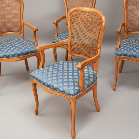 Трапезен стол в стил Френски Прованс (French Provincial Side Chair) – Крака тип кабриол – Side Profile